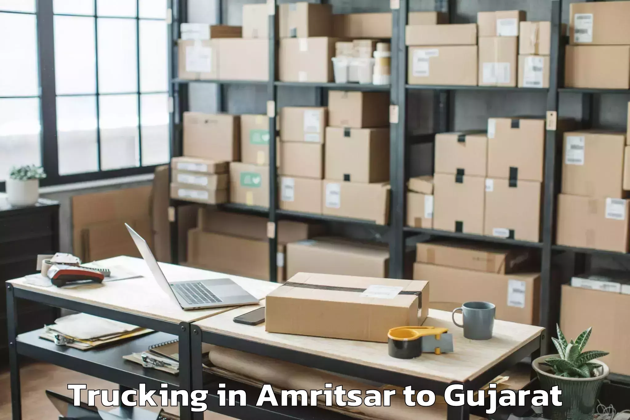 Book Your Amritsar to Gussar Trucking Today